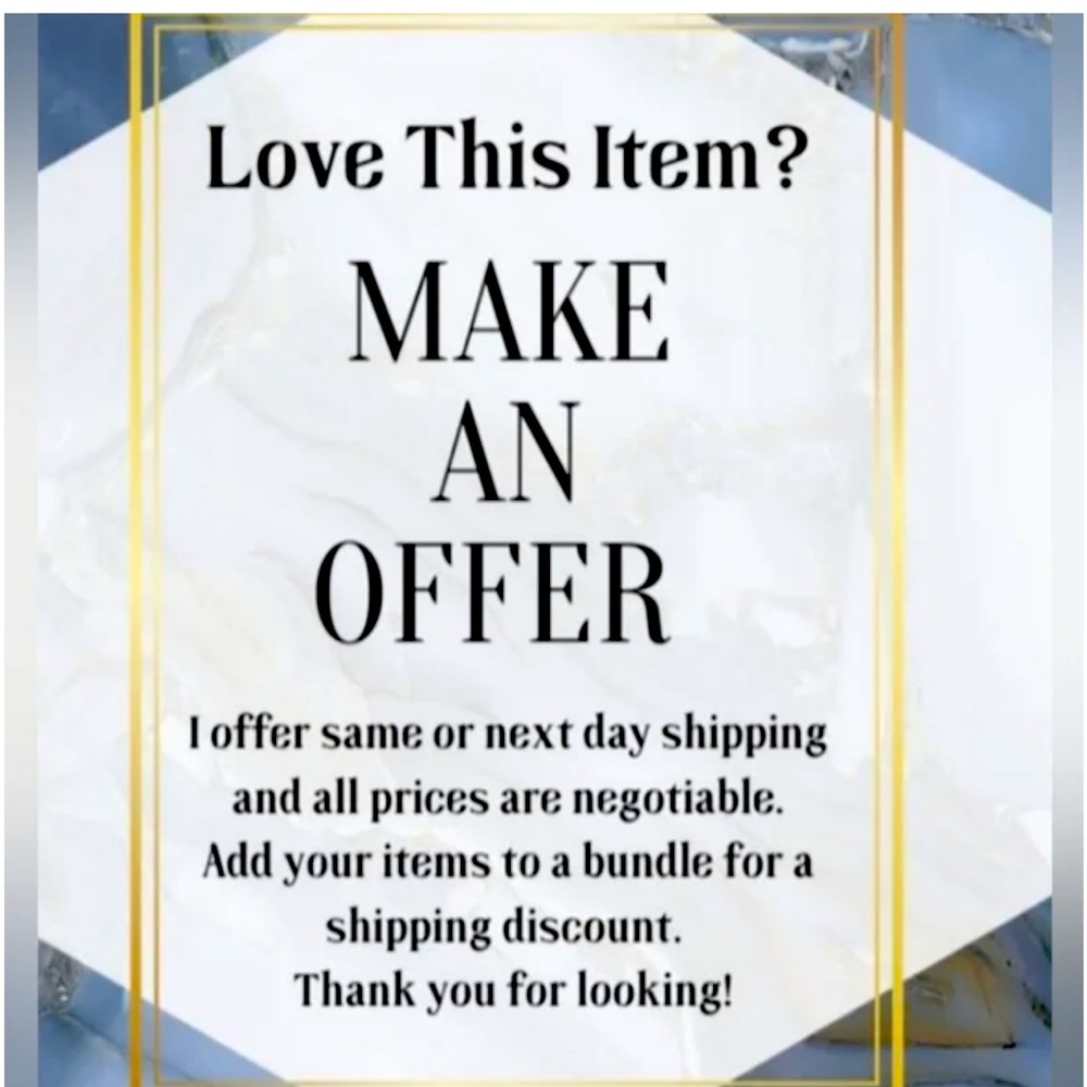 Please feel free to make an offer😊